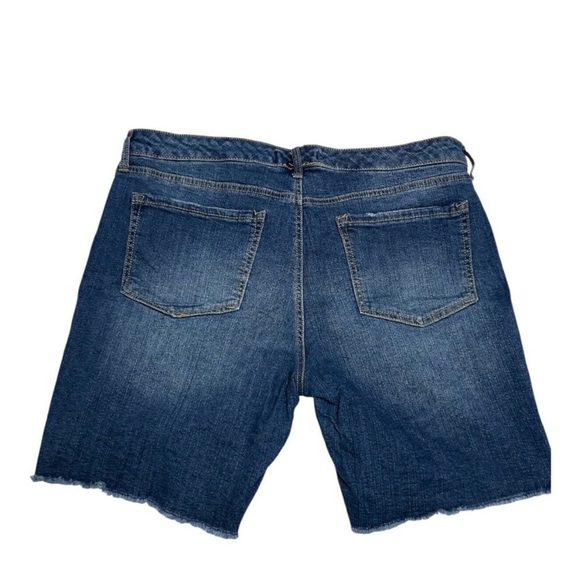 Energie Distressed Blue Jean Shorts - Picture 2 of 4